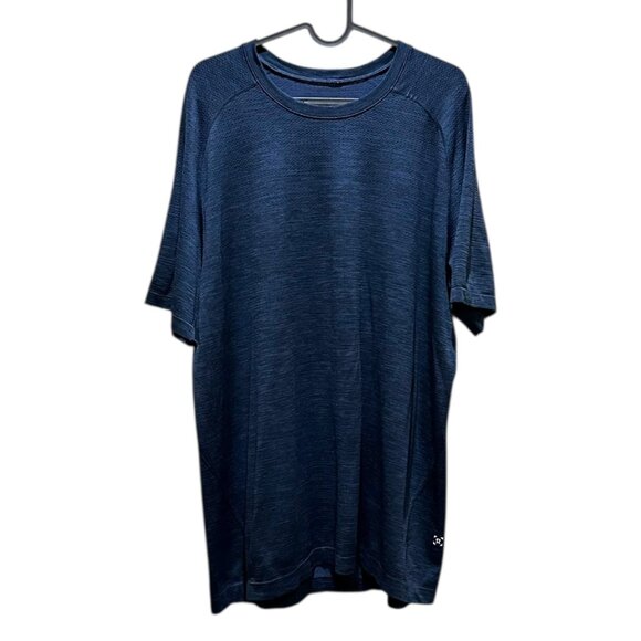 Lululemon Mens Metal Vent Tech Short Sleeve Shirt Navy Blue - Picture 1 of 6